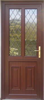 Mahogany D3 with diamond lead panes
