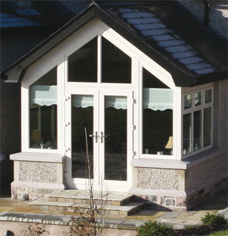 Cream Grain W43 with D7 French doors