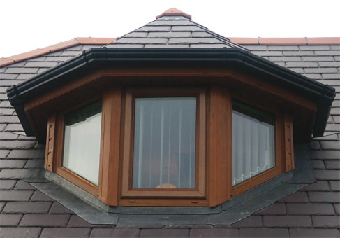 Light Oak dormer with angled sides