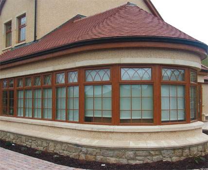 Light Oak with Neo Georgian and Gothic top panes