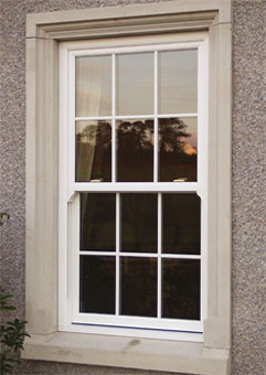 White authentic Georgian bar effect